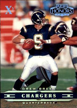 2002 Playoff Honors - X's #77 Drew Brees Front