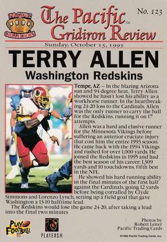 1996 Pacific Gridiron #123 Terry Allen Back