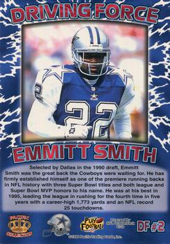 1996 Pacific Gridiron - Driving Force #DF2 Emmitt Smith Back