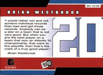 2002 Press Pass - Big Numbers #BN15 Brian Westbrook Back