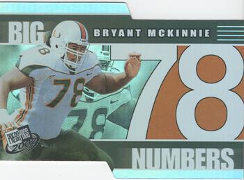 2002 Press Pass - Big Numbers #BN27 Bryant McKinnie Front
