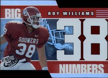 2002 Press Pass - Big Numbers #BN35 Roy Williams Front