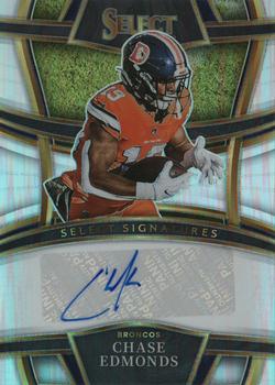 2022 Panini Select - Select Signatures Prizm #SSP-CHE Chase Edmonds Front