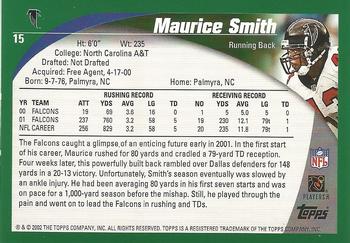 2002 Topps - Topps Collection #15 Maurice Smith Back