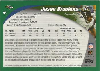 2002 Topps - Topps Collection #95 Jason Brookins Back