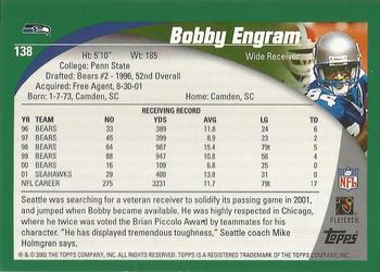 2002 Topps - Topps Collection #138 Bobby Engram Back