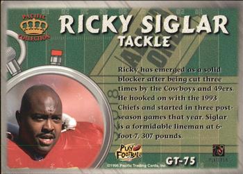 1996 Pacific Litho-Cel - Game Time #GT-75 Ricky Siglar Back