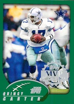 2002 Topps - MVP Promotion #NNO Quincy Carter Front