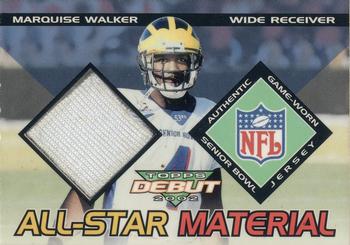 2002 Topps Debut - All-Star Material #AM-MW Marquise Walker Front