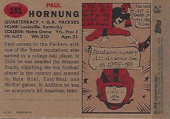 2002 Topps Heritage - 1957 Reprints #R-PH Paul Hornung Back