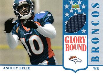 2002 UD Authentics - Glory Bound Jerseys #GBJ-AL Ashley Lelie Front
