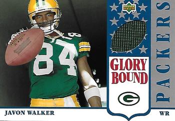 2002 UD Authentics - Glory Bound Jerseys #GBJ-JW Javon Walker Front