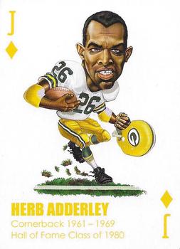 2022 All-Time Greats Green Bay Packers Playing Cards #J♦️ Herb Adderley Front