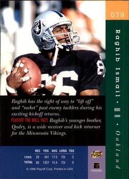 1996 Playoff Absolute #079 Raghib Ismail Back