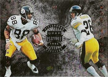 1996 Playoff Absolute - Quad Series #24 Andre Hastings / Ernie Mills / Kordell Stewart / Rod Woodson Back