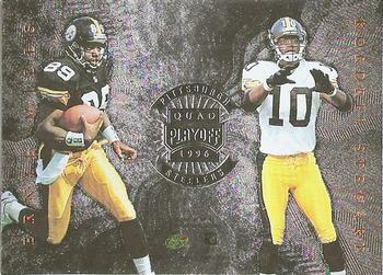 1996 Playoff Absolute - Quad Series #24 Andre Hastings / Ernie Mills / Kordell Stewart / Rod Woodson Front