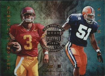 1996 Playoff Absolute - Quad Series #31 Keyshawn Johnson / Kevin Hardy / Simeon Rice / Jonathan Ogden Front