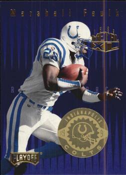 1996 Playoff Absolute - Prime Metal XL #XL07 Marshall Faulk Front