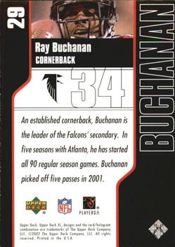 2002 Upper Deck XL - Holofoil #29 Ray Buchanan Back