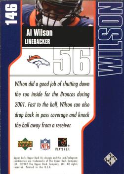 2002 Upper Deck XL - Holofoil #146 Al Wilson Back