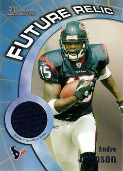 2003 Bowman - Future Jerseys #FU-AJ Andre Johnson Front