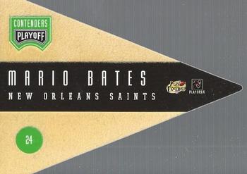 1996 Playoff Contenders - Pennants #24 Mario Bates Back