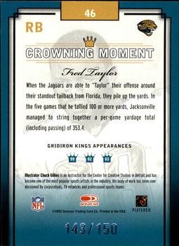 2003 Donruss Gridiron Kings - Silver #46 Fred Taylor Back