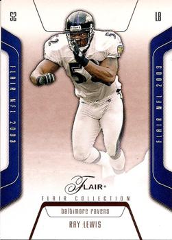 2003 Flair - Collection #53 Ray Lewis Front