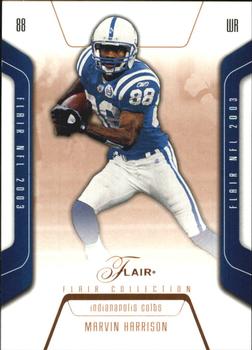 2003 Flair - Collection #88 Marvin Harrison Front