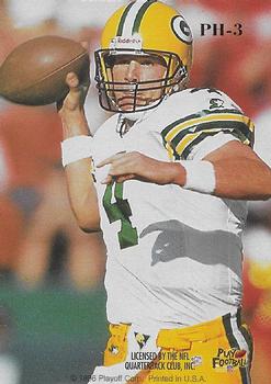 1996 Playoff Prime - Playoff Honors #PH-3 Brett Favre Back