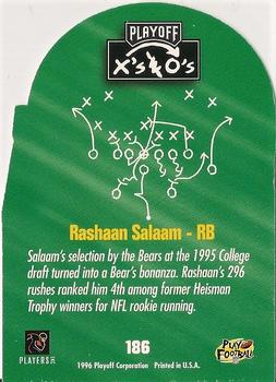 1996 Playoff Prime - X's and O's #186 Rashaan Salaam Back
