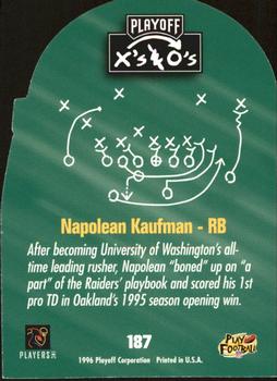 1996 Playoff Prime - X's and O's #187 Napoleon Kaufman Back