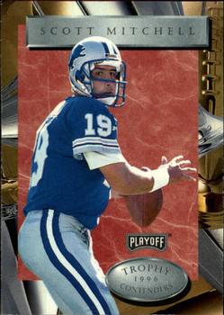 1996 Playoff Trophy Contenders #28 Scott Mitchell Front