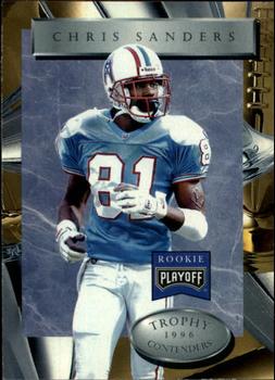 1996 Playoff Trophy Contenders #68 Chris Sanders Front