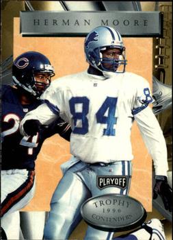 1996 Playoff Trophy Contenders #84 Herman Moore Front