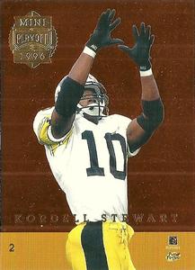 1996 Playoff Trophy Contenders - Back to Back Minis #2 Kordell Stewart / Sherman Williams Front