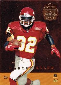 1996 Playoff Trophy Contenders - Back to Back Minis #26 Lamont Warren / Marcus Allen Back