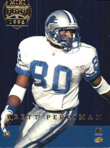 1996 Playoff Trophy Contenders - Back to Back Minis #32 Brett Perriman / Calvin Williams Front