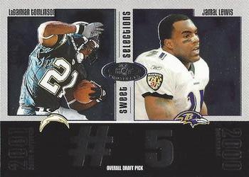 2003 Fleer Hot Prospects - Sweet Selections #2 SS LaDainian Tomlinson / Jamal Lewis Front