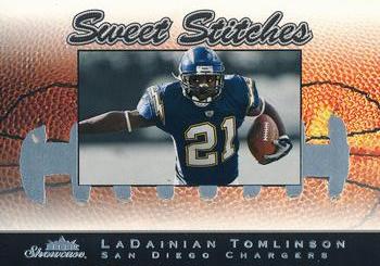 2003 Fleer Showcase - Sweet Stitches #5 SS LaDainian Tomlinson Front