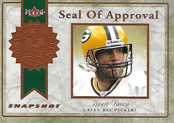2003 Fleer Snapshot - Seal of Approval #11 SA Brett Favre Front