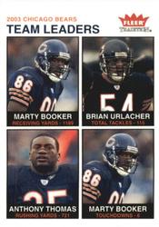 2003 Fleer Tradition - Minis #244 Marty Booker / Brian Urlacher / Anthony Thomas Front