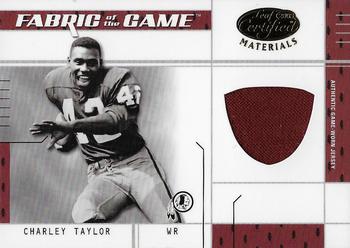 2003 Leaf Certified Materials - Fabric of the Game #FG-5 Charley Taylor Back