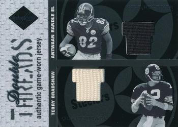 2003 Leaf Limited - Double Threads #DT-29 Terry Bradshaw / Antwaan Randle El Front