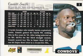 1996 Score #1 Emmitt Smith Back