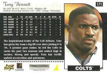 1996 Score #171 Tony Bennett Back