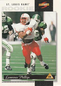 1996 Score #232 Lawrence Phillips Front