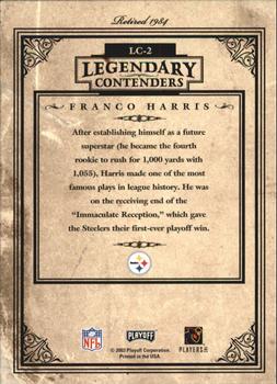2003 Playoff Contenders - Legendary Contenders #LC-2 Franco Harris Back