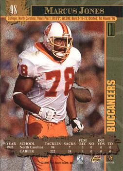 1996 Score Board NFL Lasers #98 Marcus Jones Back