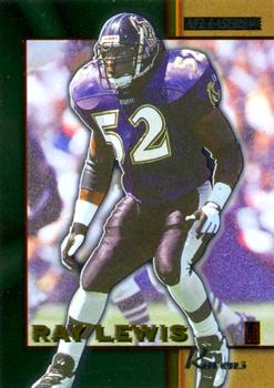 1996 Score Board NFL Lasers #99 Ray Lewis Front